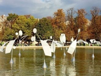 Южная часть парка, искусственный водоем.