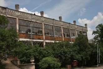 Правое крыло дворца. Застекленная веранд