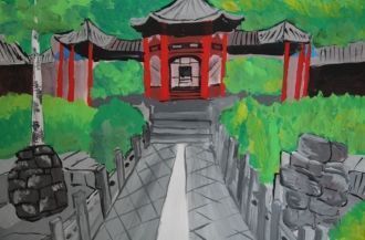 Рисунок «Сианьская соборная мечеть», авт