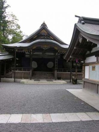 Кагураден, молитвенный зал храма Исэ.