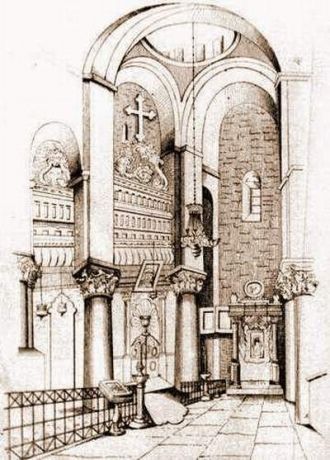 Алтарь храма, 1845