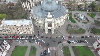 Одесский театр оперы и балета.Вид сверху