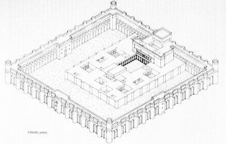 Рисунок дворца Ухайдир.