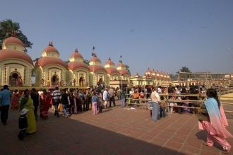 Храм Кали в Дакшинешваре.