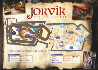 Карта-схема музея викингов “Йорвик”.
