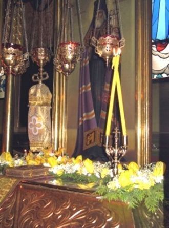 Рака и икона Святителя Мелетия Харьковск