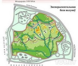 Карта территории музея Валунов