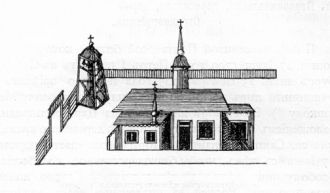 Схема первой Сампсоновской церкви.