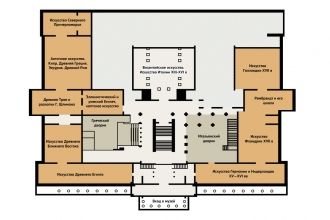 План первого этажа Главного здания
