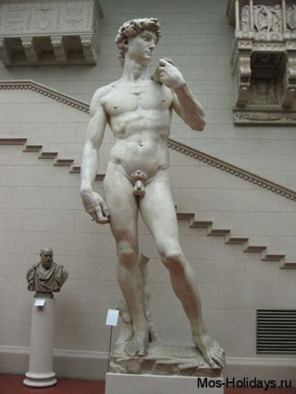 Давид работы Микеланджело. Высота скульп