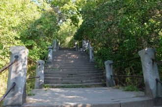 Главный собор Валаама стоит на горе, куд