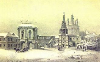 Крутицкий монастырь. Литография из собра