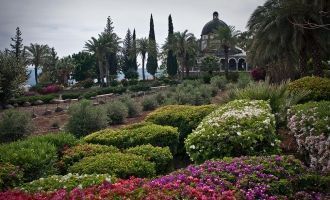 Сад на територии церкви.