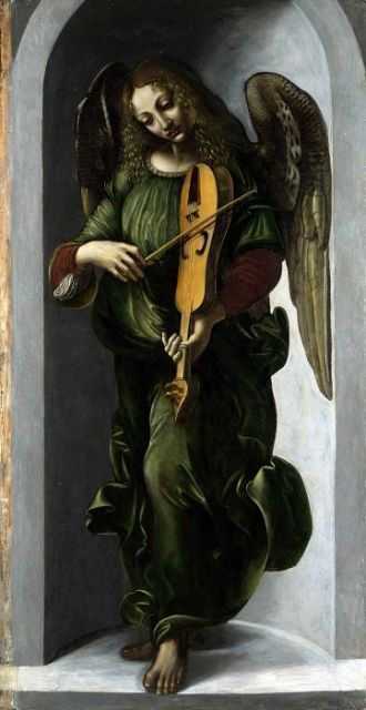 Леонардо да Винчи (круг) - Ангел в зелен