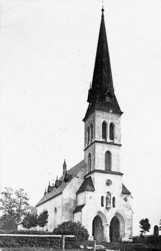 Фотография церкви после перестройки.