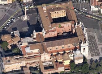 Латеранский дворец, вид сверху.