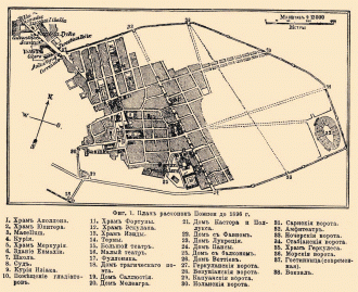 Карта Помпей.