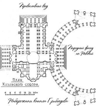 План постройки Казанского собора.