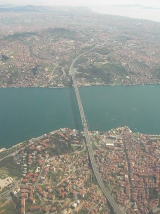 Босфорский мост — первый висячий мост че