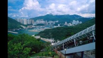 Уличный эскалатор Гонконга.