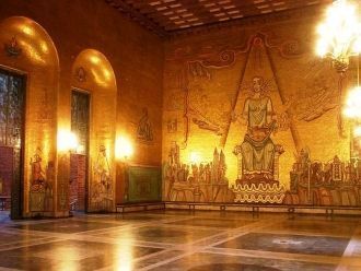 Самый роскошный зал Ратуши – «Золотой». 
