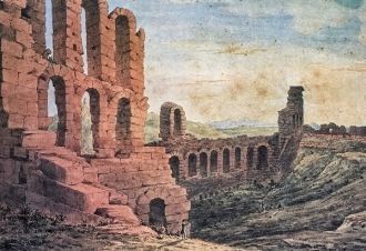 Одеон в 1821 году до начала археологичес