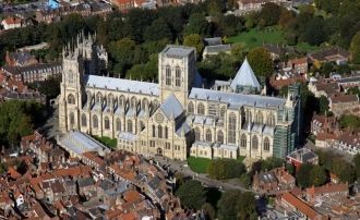 Йоркский собор фотография с дрона.