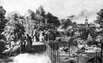 Лондонский зоопарк , 1830. Среди первых 
