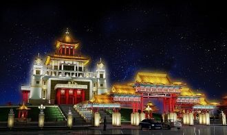 Хурул ночью