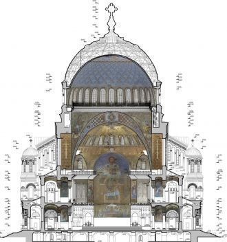 Фоточертеж Морского Никольского собора