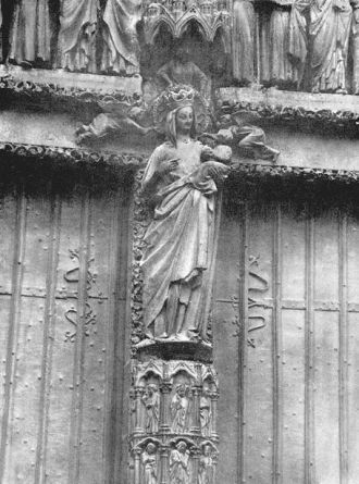 Золоченая Мадонна. Статуя собора в Амьен