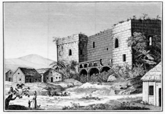 Руины дворца Алькасар де Колон. 19 век. 