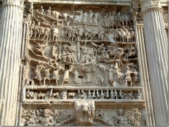 Осада Селевкии, рельеф с арки Септимия С