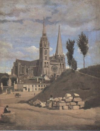 Шартрский собор. Картина 1830 года