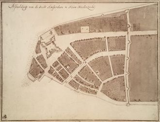 Lower Manhattan в 1660 году, когда он бы
