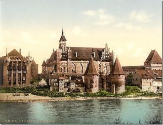 Замок Мариенбург. Историческое фото