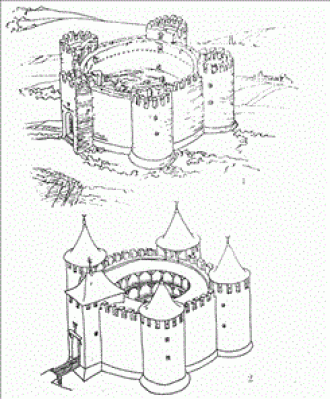Сорокская крепость: 1 — до начала рестав