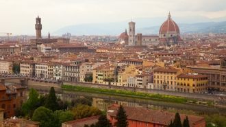 Вид на Флоренцию и Собор Санта-Мари