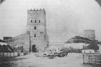 Первая фотография замка, 1866, Автор Коз