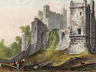 «Рочестерский замок», оцветнённая картин