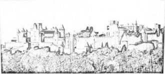 Крепость Каркассон во Франции. XII-XIII 