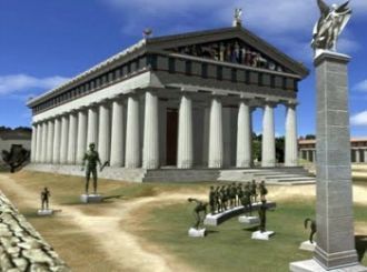 Храм Зевса в Олимпии (воспроизведение)