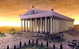 Храм Артемиды в Эфесе фото. Реконструкци