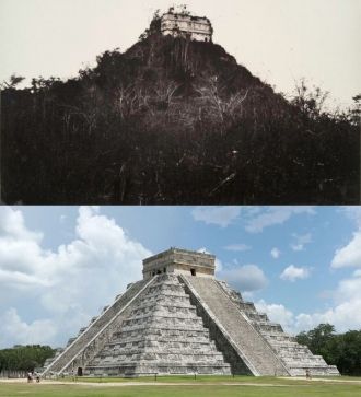 Пирамида Кукулькана. 1860 год и наши дни
