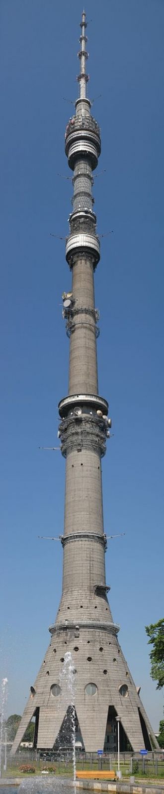 Вертикальная панорама Останкинской телеб