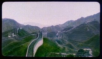Вид на Великую китайскую стену с вершины
