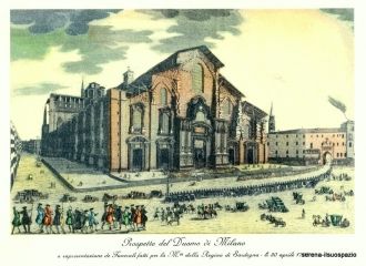 Миланский собор. Гравюра 1735 год.