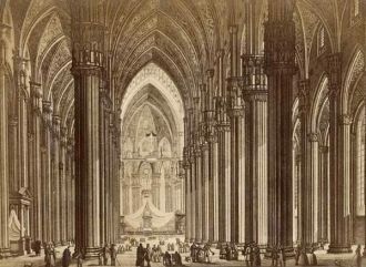 Интерьер собора в XIX веке