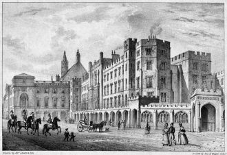 Вестминстерский дворец до пожара 1834 го