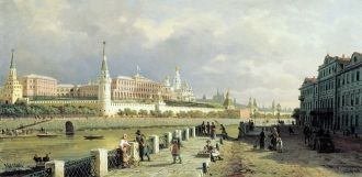 Вид на Московский Кремль с Большого каме